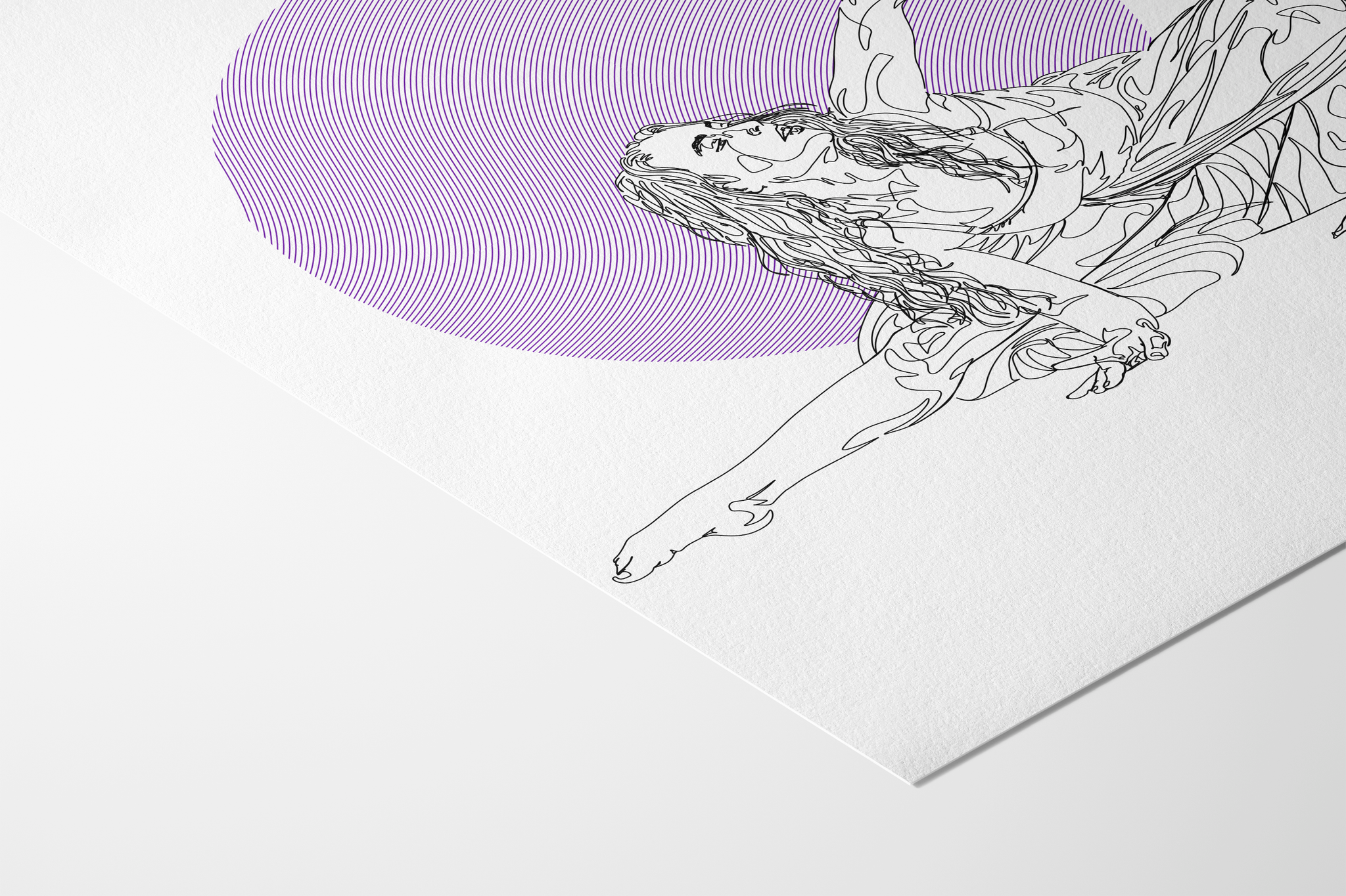 Diamant Violet - Art Print