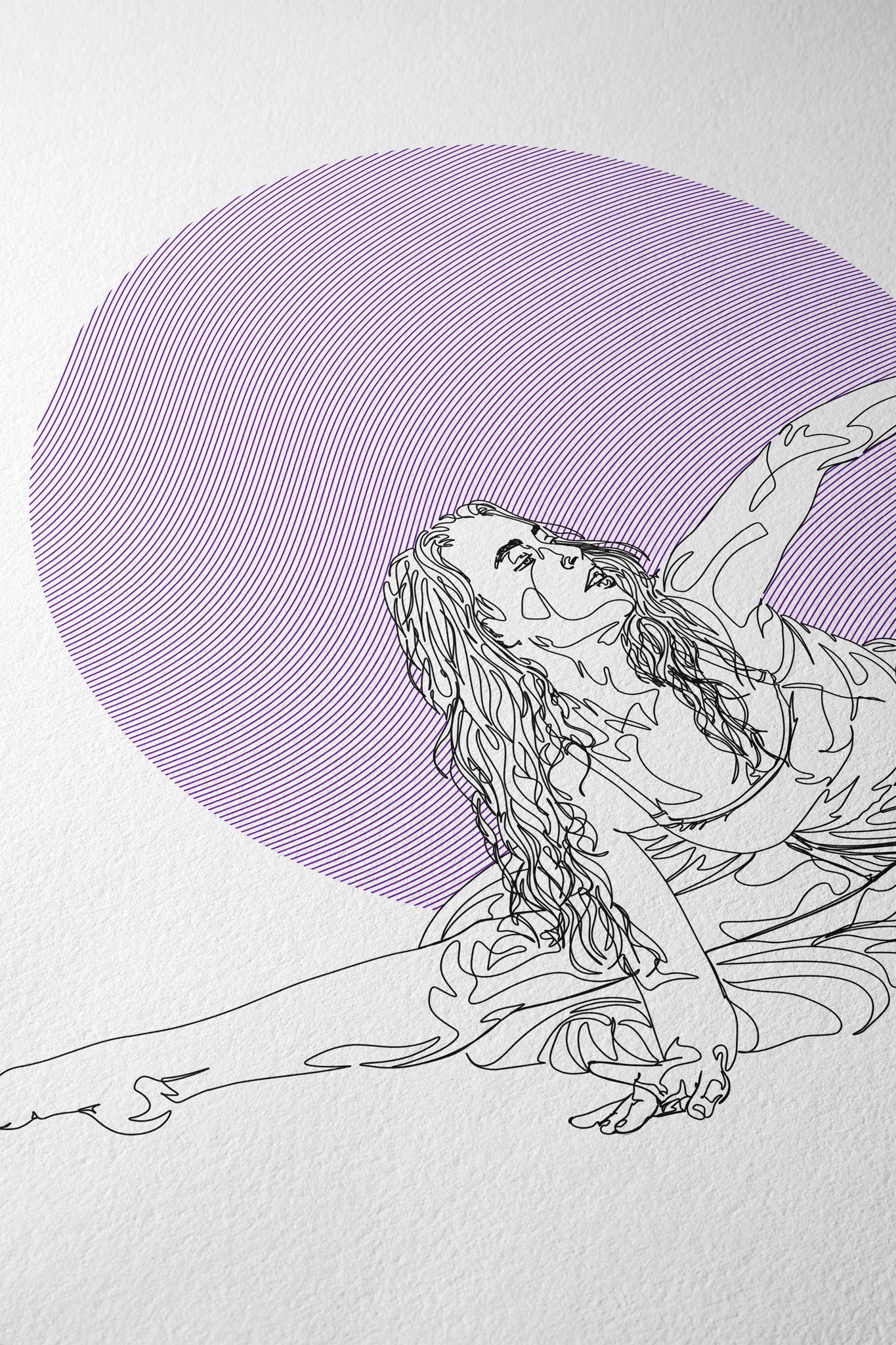 Diamant Violet - Art Print