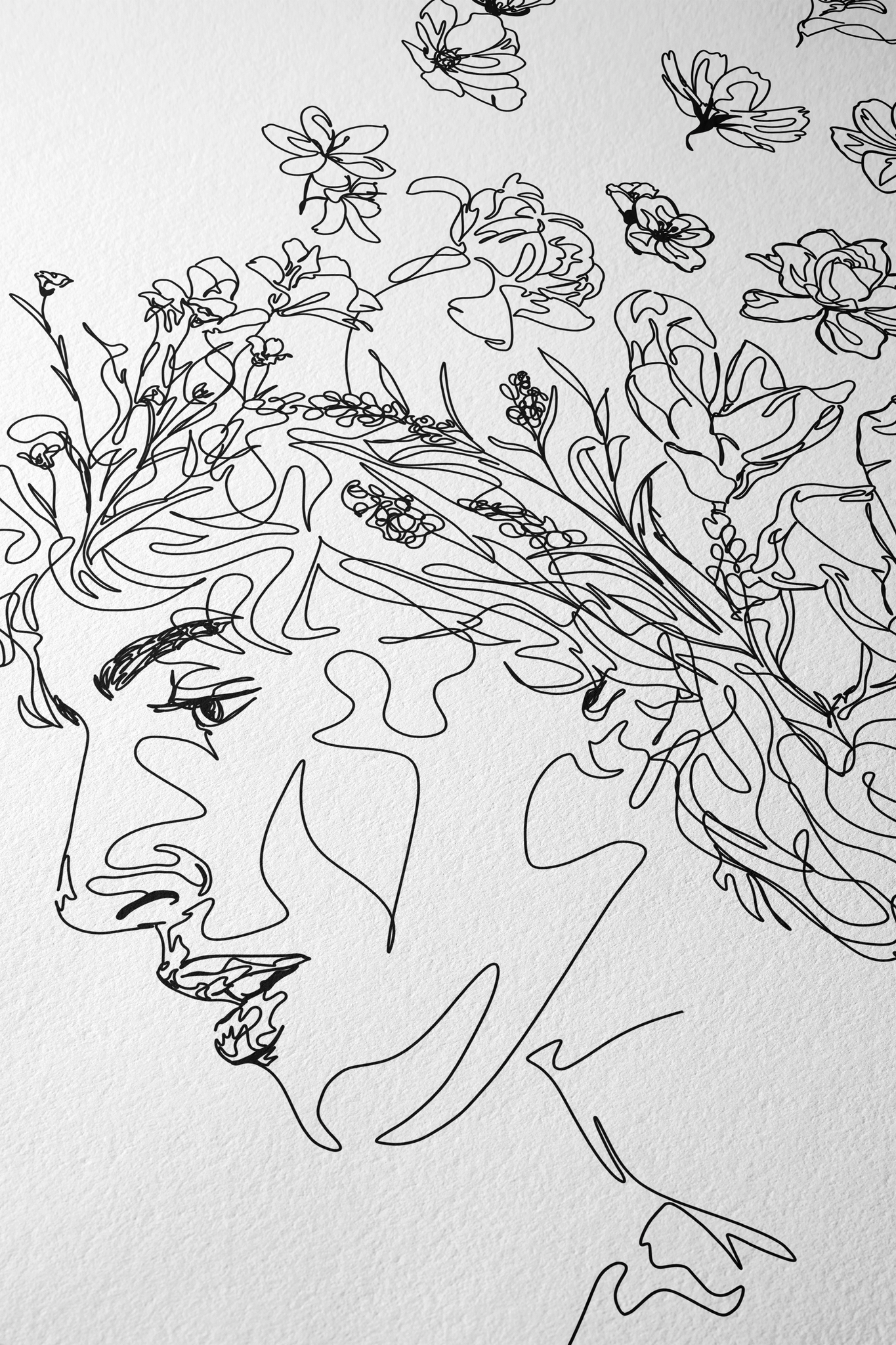 Fleurs Envolés - Art Print