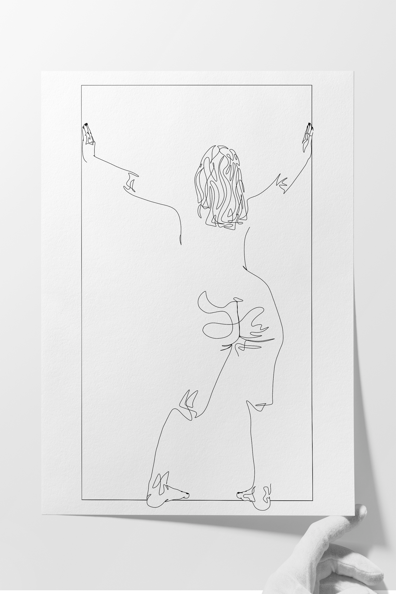 Against The Frame - Art Print