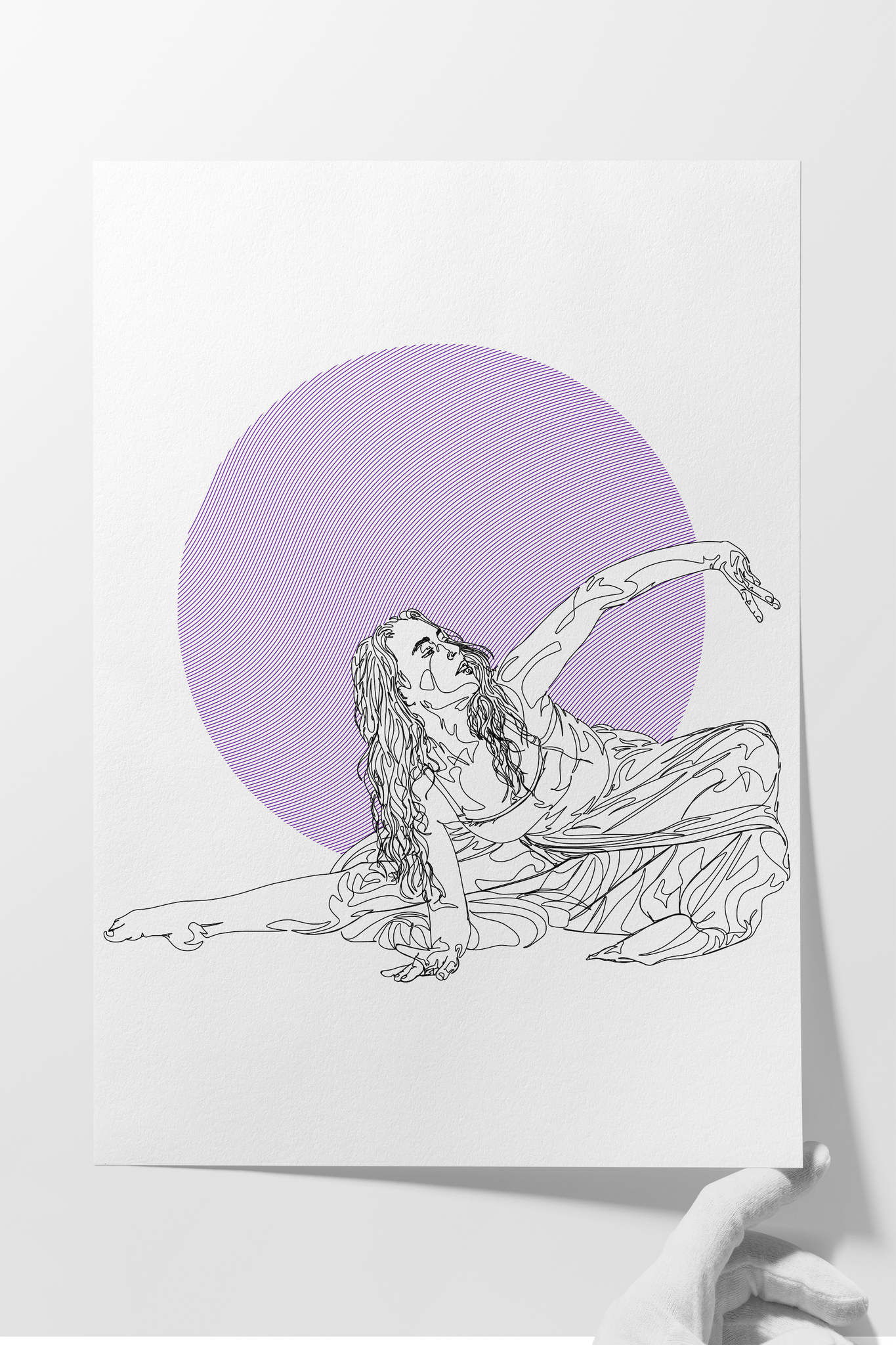 Diamant Violet - Art Print