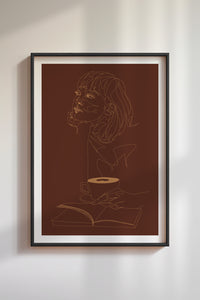ART PRINT. Me & coffee are a thing.