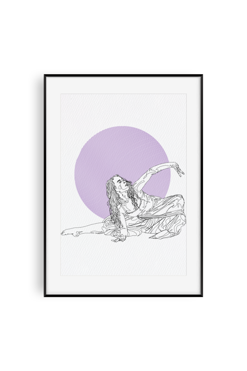 Diamant Violet - Art Print